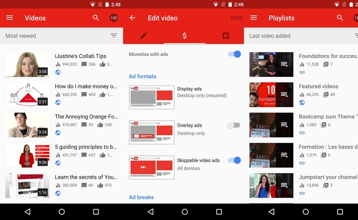 youtube studio app